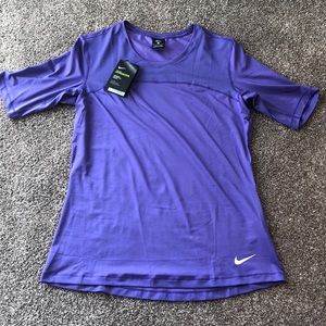NWT Nike Pro Hypercool Purple Workout Shirt XL